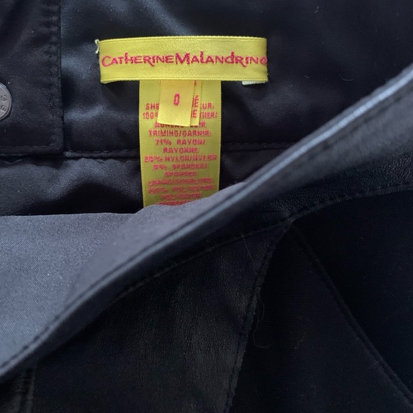 Catherine Malandrino Leather pencil skirt - Picture 4 of 5